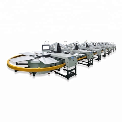 China 6 Color 24 Station Oval Evolution Automatic Screen Printing Press with Dryer supplier