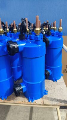 Titanium tube shell heat exchanger for swimming pool