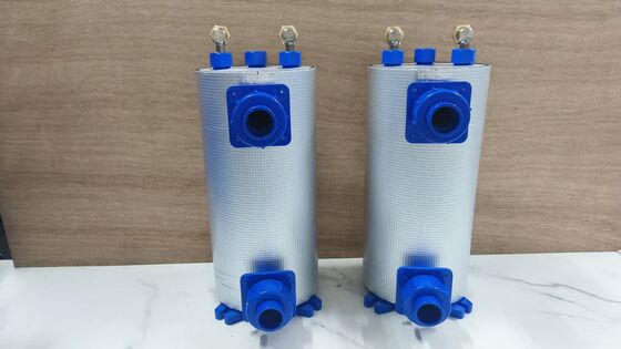 Titanium Shell and Tube Heat Exchanger with Pump & Motor High Productivity Condenser/Evaporator for Fish Pool