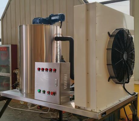 Ecoice Hot Sale 3Ton/Day Stainless Steel Best Commercial Air Cooling Machine  Flake Ice Making Machine for  Fishery Seafood Transportation
