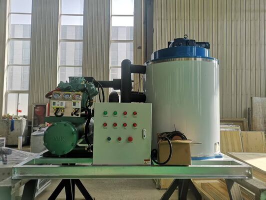 Ecoice Industrial Automatic Quick Freezing 5 Ton Water Cooling Flake Ice Machine Ice Plant for  Fishery Industry Seafood Preservation