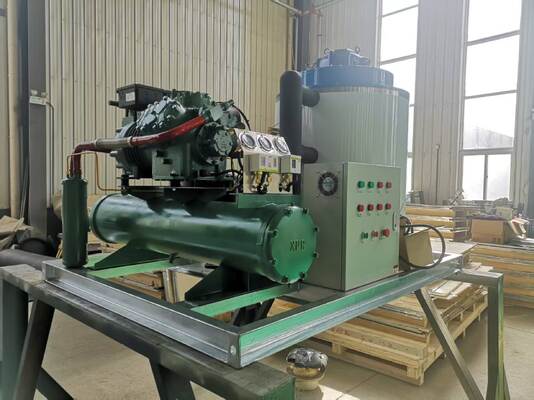 Ecoice Industrial Automatic Quick Freezing 5 Ton Water Cooling Flake Ice Machine Ice Plant for  Fishery Industry Seafood Preservation