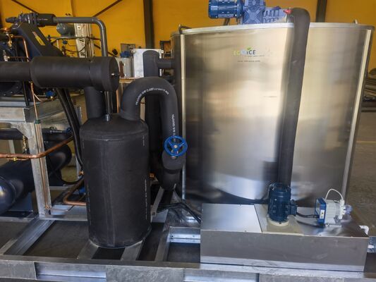 Ecoice 20 ton industrial ice flake making machine flake ice machine Ice Plant Made of Stainless Steel 304 for Seafood