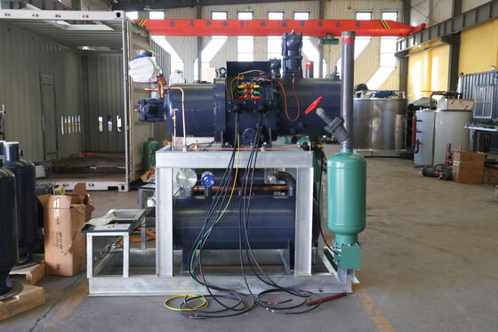 10T/day Stainless Steel PLC Controlled Industrial Tube Ice Machine with Motor for Food Processing Fisheries Long Service Life