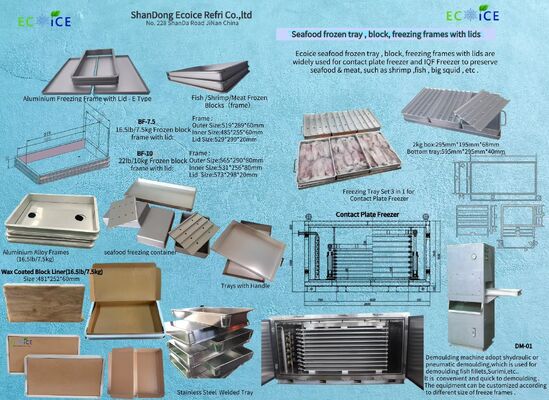 aluminum plate welding pan, fast frozen tools for contact plate freezer