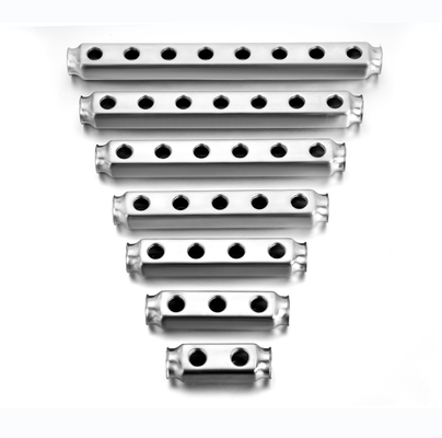 Stainless Steel Bar Manifold for Floor Heating , stainless steel 304 manifold pipe for underfloor heating system