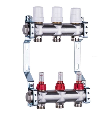 1" G 304 Stainless Steel underfloor heating manifolds