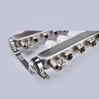 Stainless Steel Bamboo Joint Manifold with long flow meter for underfloor heating flow meter manifold