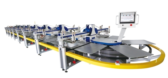 Automatic T-shirt  Screen Printing Oval Machine