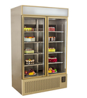 300L Commercial Single Glass Door Beverage Showcase Cooler Upright Display Freezer Supermarket