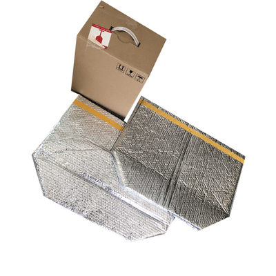 Aluminum Foil Foam Lined Insulated box liner for cold chilled food shipping Thermal Material packaging meal bag