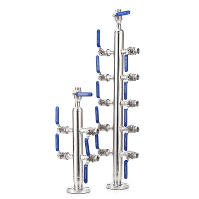 Air source distributor, stainless steel air manifold