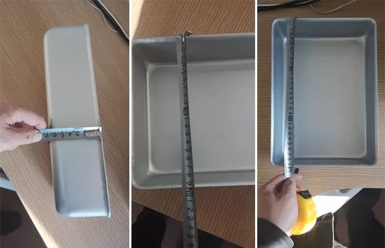 Full Size Recyclable Durable CE Certified Food Grade Rectangle Aluminum Frozen Seafood Container Freezing Tray With Lids