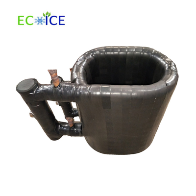 Leak Proof Double Wall Corrugated Pipe Copper Coaxial Coil Condenser for Heat Pump in Food Processing