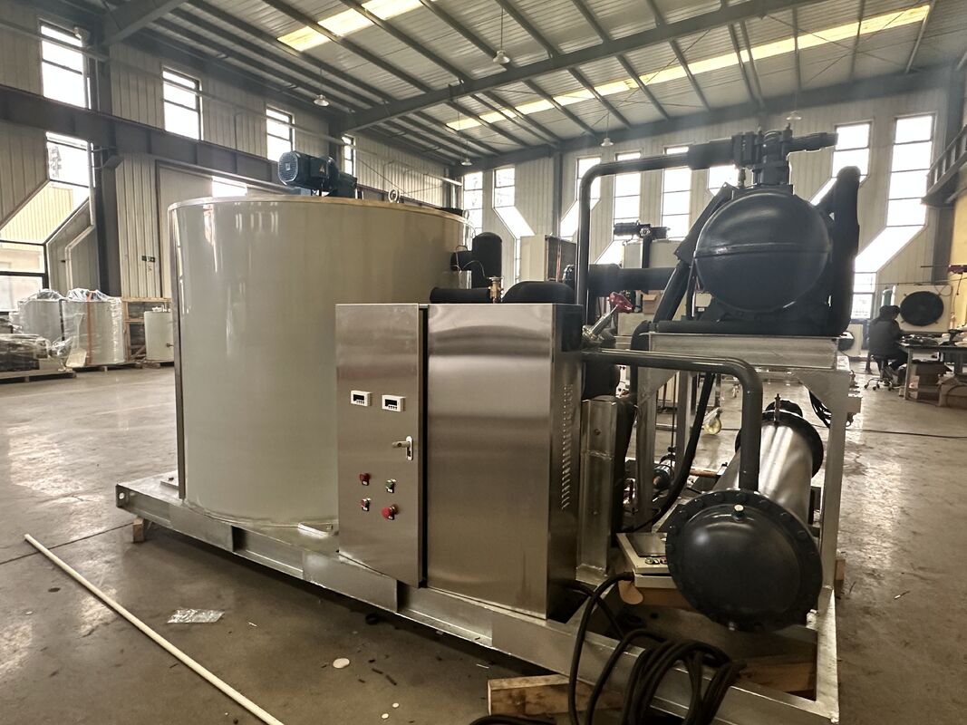 Ecoice 2026 New 10 tons High Efficiency Flake Ice Machine Manufacturer Ice Flake Machine Commercial SS304 Material Ice Flake Maker