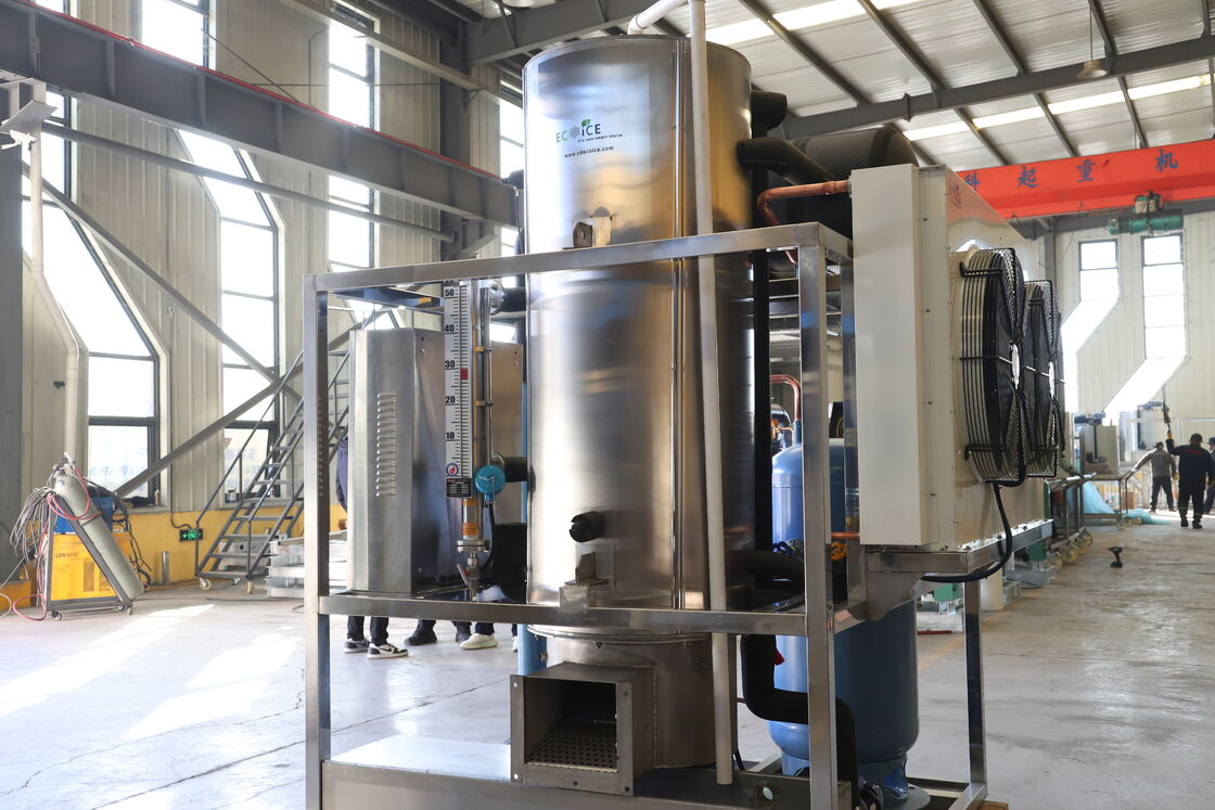 High Technology Ecoice 10 Tons Tube Ice Maker With CE Certificate Industrial Solid Column Ice Making Machine for Bar/Beverage