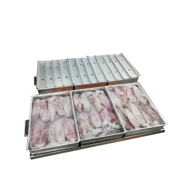 marine products processing freezing box, contact plate freezer tray, aluminum freezing pan