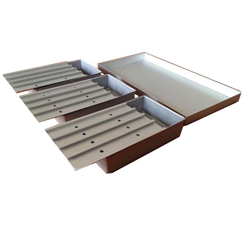 295*195*68 mm Freezing Blast Pan Tray Aluminum Tray for Frozen Fish and Shrimp